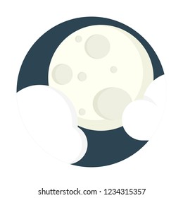 cloudy night with moon