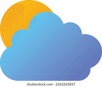 Cloudy Night Weather Gradient Icon
