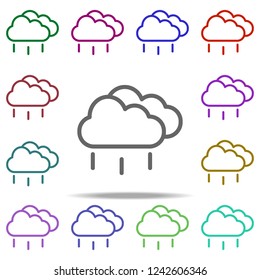 cloudy rain icon. Elements of autumn in multi color style icons. Simple icon for websites, web design, mobile app, info graphics