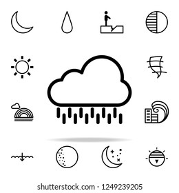 Cloudy, Rain sign icon. weather icons universal set for web and mobile