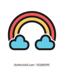 Cloudy with Rainbow