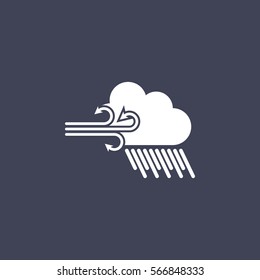 cloudy, rainy and giddily icon
