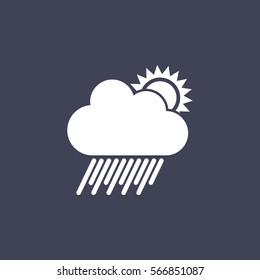 cloudy, rainy and sunny icon