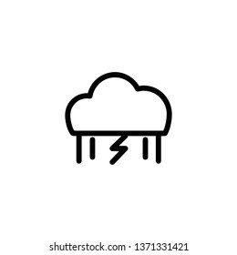 Cloudy and rainy weather.