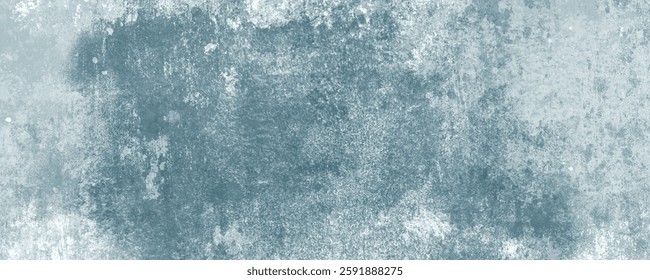 Cloudy and Rugged Blue Background with a Scratched and Deeply Textured Grunge Look
