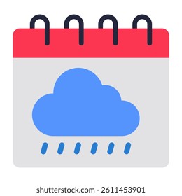 Cloudy season icon in vector design