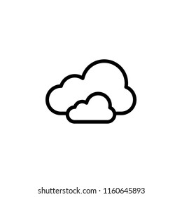 cloudy sign icon. Element of weather sign for mobile concept and web apps icon. Thin line icon for website design and development, app development