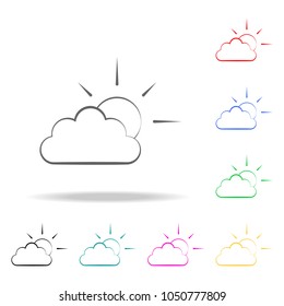 cloudy sign icon. Elements of weather multi colored icons. Premium quality graphic design icon. Simple icon for websites, web design, mobile app, info graphics on white background