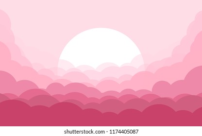Cloudy sky in abstract style