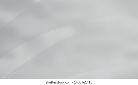Cloudy sky with curves. Abstract gray background. Vector illustration.