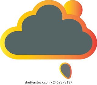 diseño de icono de cielo nublado eps 10