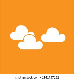 Cloudy sky icon, stock vector illustration, EPS10.