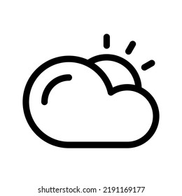 Cloudy Sky Icon Vector Symbol Design Illustration