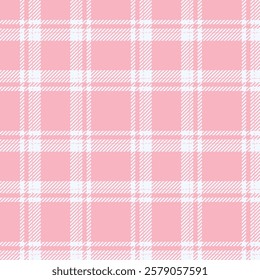 Cloudy sky inspired seamless plaid in muted pink