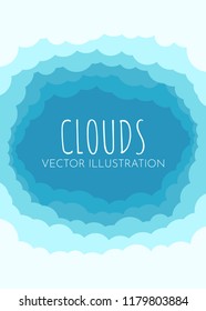 Cloudy sky landscape