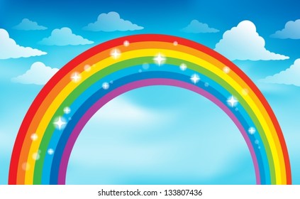 Cloudy sky theme image 2 - eps10 vector illustration.