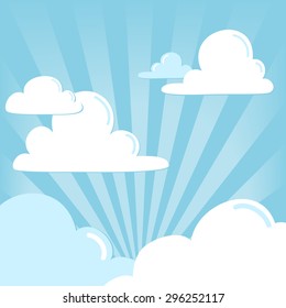 cloudy sky vector