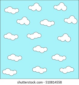 cloudy sky vector