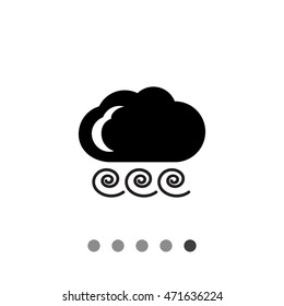Cloudy with strong wind