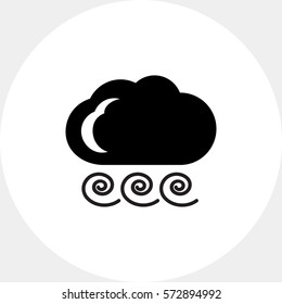 Cloudy with strong wind