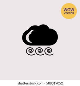 Cloudy with strong wind