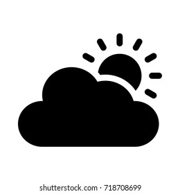 cloudy sun icon
