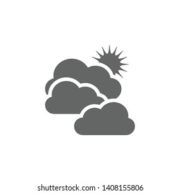 Cloudy, sunny weather icon. Element of weather sign icon