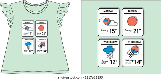 CLOUDY SUNSHINE t shirt graphic design vector illustration \