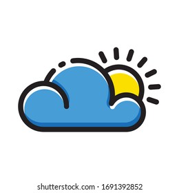 cloudy vector graphic for any business