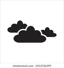 cloudy vector icon line template