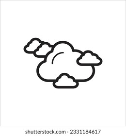 cloudy vector line new ico