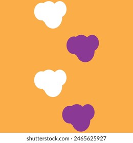 Fondo de pantalla nublado en blanco y morado