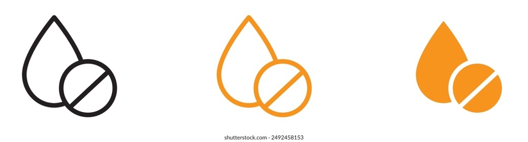 Bewölktes Wasser Nicht klar Symbol für Qualitäts- und Umweltbedenken Grafiken Perfekt für die Darstellung von Wasserqualitätsproblemen und Verschmutzung