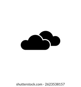 cloudy weather, clouds icon vector