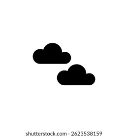 cloudy weather, clouds icon vector