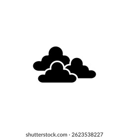 cloudy weather, clouds icon vector