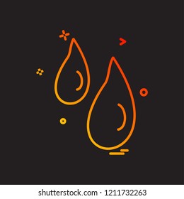 Cloudy weather icon design vector