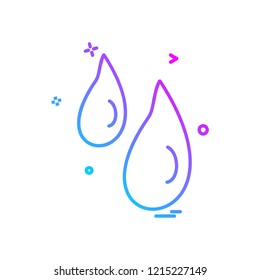 Cloudy weather icon design vector