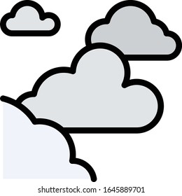 Cloudy - Weather icon set. High quality filled outline vector illustration for website and mobile application.