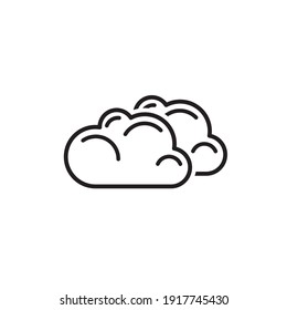 cloudy weather icon symbol sign vector