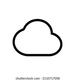 cloudy weather, weather icon, vector illustration