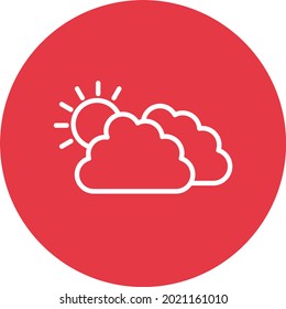 Cloudy Weather icon vector image. Can also be used for web apps, mobile apps and print media.