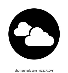 cloudy weather isolated icon vector illustration design