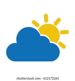 cloudy weather isolated icon vector illustration design