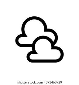 Cloudy, weather line icon. Pixel perfect fully editable vector icon suitable for websites, info graphics and print media.