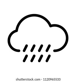 Cloudy weather raining