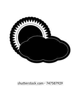 cloudy weather vector illustration