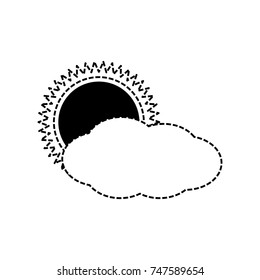 cloudy weather vector illustration