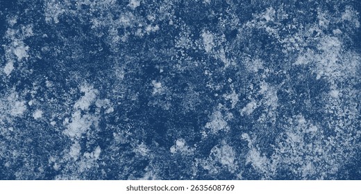 A Cloudy and Weathered Abstract Blue Design with a Textural Central Smudge

