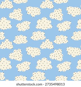 cloudy, whimsical, seamless, textured, playful, decorative, soft, artistic, dreamy, light